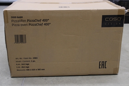 Изображение SALE OUT. Caso PizzaChef 400° Pizza oven, 2000 W, Black | Caso Pizza Oven | PizzaChef 400° | 2000 W | Black | DAMAGED PACKAGING AS DEMO