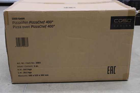 Picture of SALE OUT. Caso PizzaChef 400° Pizza oven, 2000 W, Black | Caso Pizza Oven | PizzaChef 400° | 2000 W | Black | DAMAGED PACKAGING AS DEMO