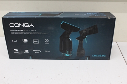 Attēls no SALE OUT. Cecotec Conga Popstar Glass Titanium Window vacuum cleaner | Cecotec Window Vacuum Cleaner | Conga Popstar Glass Titanium | Cordless | Black | DAMAGED PACKAGING, UNPACKED
