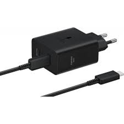 Изображение SAMGUNG DUO POWER ADAPTER USB-C 50W WITH DATA CABLE BLACK T5020XBE