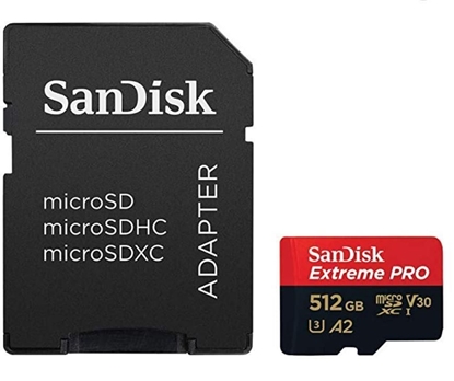 Attēls no SANDISK BY WESTERN DIGITAL MEMORY MICRO SDXC 512GB UHS-I/W/A SDSQXCD-512G-GN6MA SANDISK