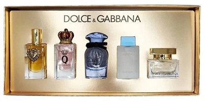 Изображение SET MINIATUR DOLCE&GABBANA Devotion EDP 5ml + Q EDP 5ml + Blue Jasmine EDP 5ml + The One EDP 5ml
