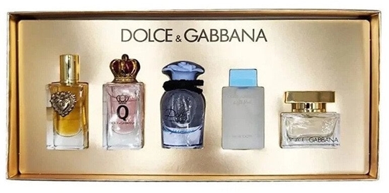 Picture of SET MINIATUR DOLCE&GABBANA Devotion EDP 5ml + Q EDP 5ml + Blue Jasmine EDP 5ml + The One EDP 5ml