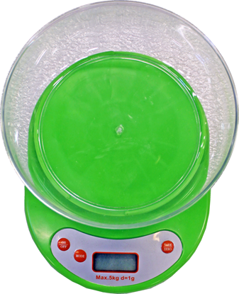 Attēls no Svari virtuves digitālie ar trauku 5kg zaļi