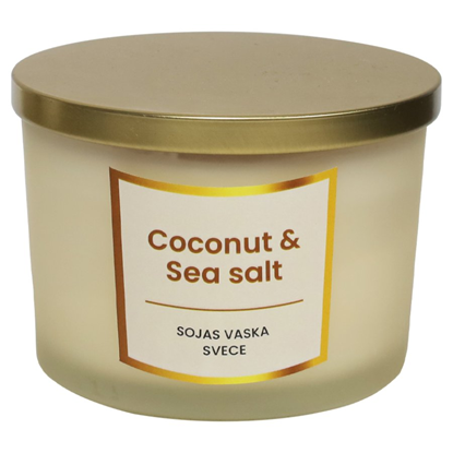 Picture of Svece no sojas vaska 400g, Coconut & Sea salt
