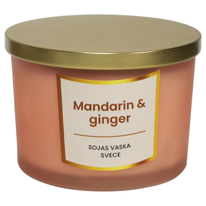 Picture of Svece no sojas vaska 400g, Mandarin & ginger