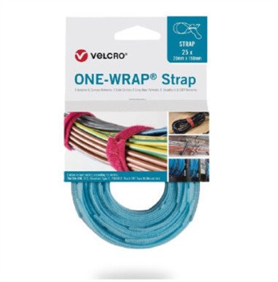 Picture of Tama do wizania VELCRO One Wrap 13 mm x 200 mm, 25 sztuk, turkusowa