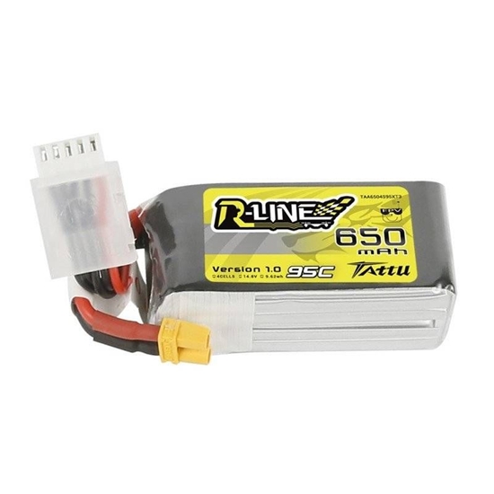 Picture of Tattu Battery Tattu R-Line 650mAh 14,8V 95C 4S1P XT30