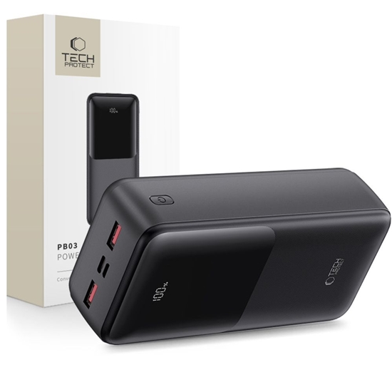 Изображение TECH-PROTECT PB03 POWER BANK 30000MAH 22.5W BLACK