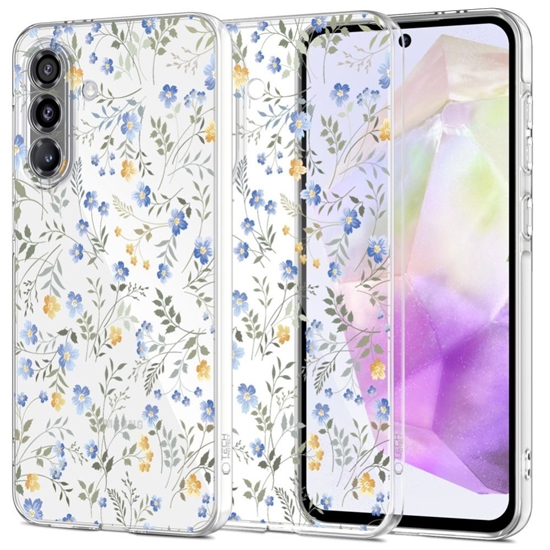Picture of Tech-Protect Tech-Protect FlexAir Case for Samsung Galaxy A36 5G - Daisies with Leaves