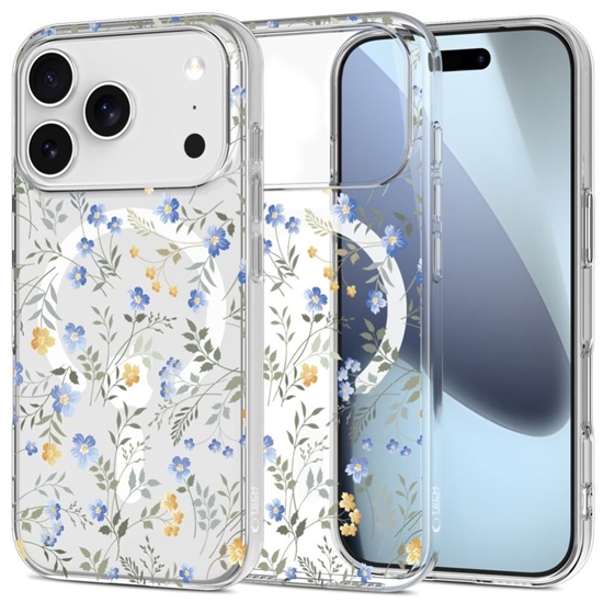 Picture of Tech-Protect Tech-Protect FlexAir MagSafe Case for iPhone 17 Pro - Daisies with Leaves