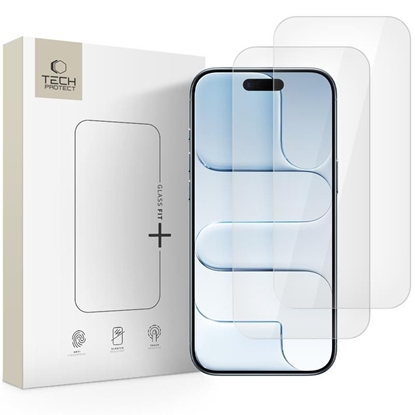 Attēls no Tech-Protect Tech-Protect Glass Fit+ 2-pack tempered glass for iPhone 17 Air - transparent