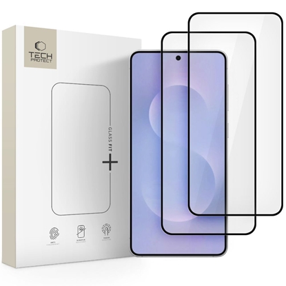 Attēls no Tech-Protect Tech-Protect Glass Fit+ 2-pack tempered glass for Samsung Galaxy S25 Edge - transparent