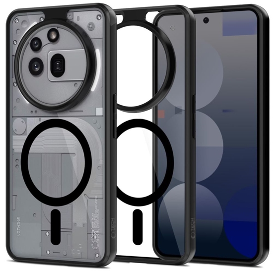 Picture of Tech-Protect Tech-Protect MagMat MagSafe Case for Nothing Phone 3A Pro - Clear Black