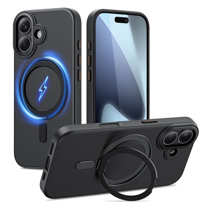 Attēls no TECH-PROTECT MAGRING MAGSAFE IPHONE 17 MATTE BLACK