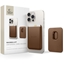 Picture of TECH-PROTECT MAGWALLET MAGSAFE UNIVERSAL MAGNETIC CARD HOLDER BROWN
