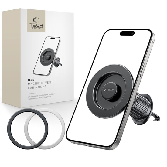 Picture of TECH-PROTECT N58 MAGNETIC MAGSAFE VENT CAR MOUNT BLACK