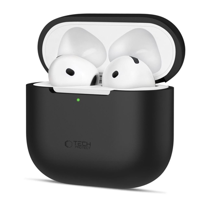 Attēls no Tech-Protect Tech-Protect Silicone Case for Apple AirPods 4 - Black