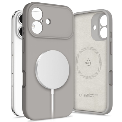 Attēls no TECH-PROTECT SILICONE MAGSAFE IPHONE 17 STONE GREY