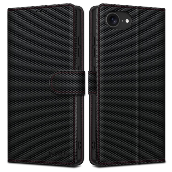 Picture of Tech-Protect TECH-PROTECT WALLET RS IPHONE 16E BLACK/RED Tech-Protect Wallet case for iPhone 16e - black