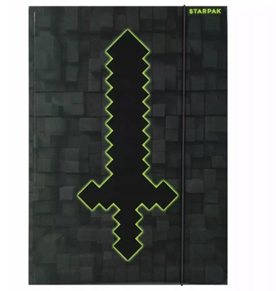 Изображение TECZKA Z GUMKA PAP A4 PIXEL GAME STK FOL10/100