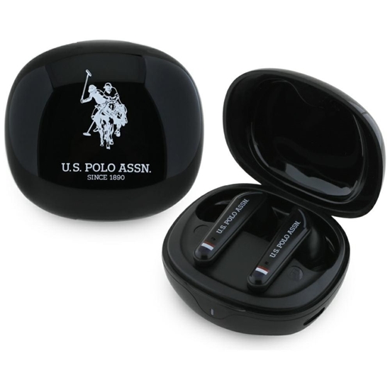 Picture of U.S. Polo PU TWS US Polo DH Logo Bluetooth Headphones - Black