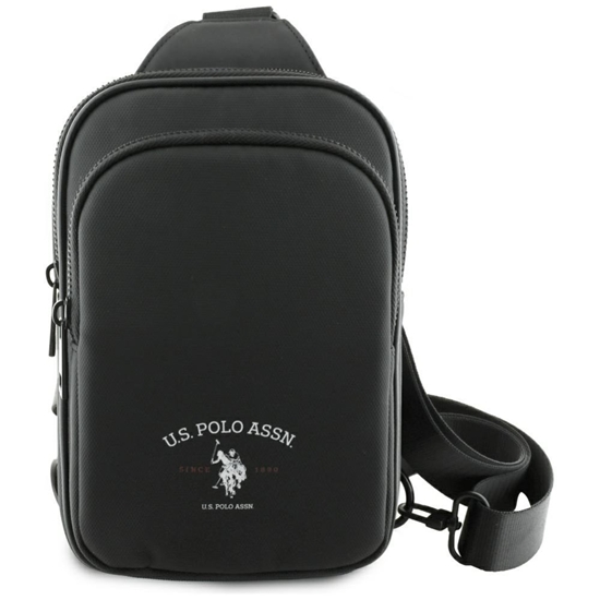 Picture of U.S. Polo PU US Polo Petit Pique Crossbody Arch Phone Bag Black