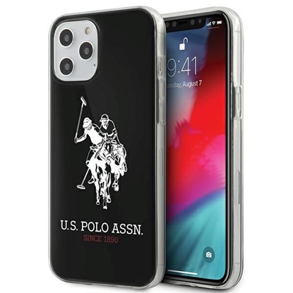 Attēls no U.S. Polo PU US Polo Shiny Big Logo Case for iPhone 12 / 12 Pro 6.1" - Black