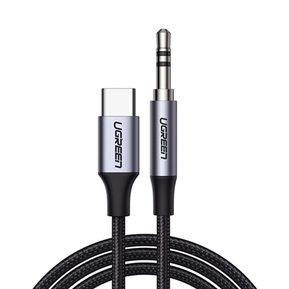 Attēls no Ugreen cable USB C - mini jack 3.5mm 1m (AV143) Grey