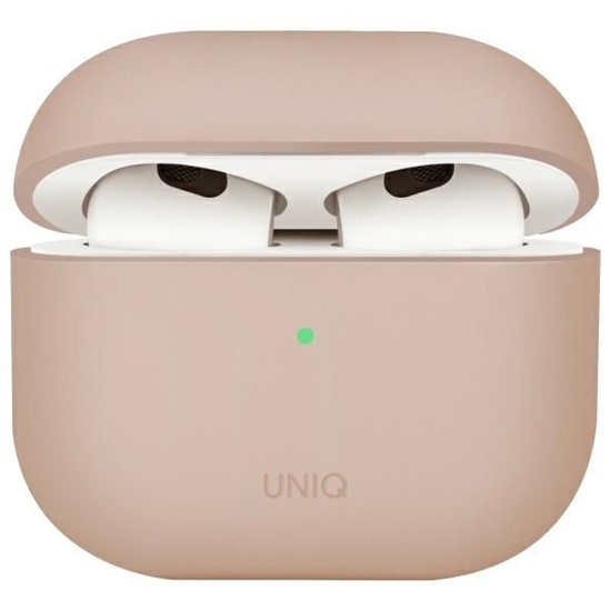 Picture of UNIQ Uniq Lino Silicone AirPods 4 Case - Pink