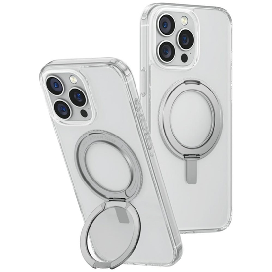 Picture of UNIQ Uniq Swivix 360 Rotating Kickstand Case for iPhone 16 Pro Max - Transparent