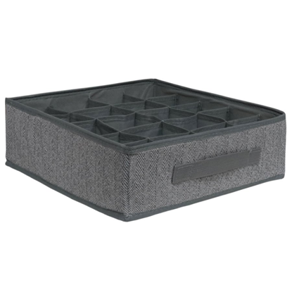 Attēls no Uzglabāšanas kaste 32x32x11cm, 20 iedalījumi, pelē