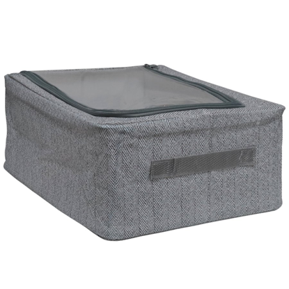 Attēls no Uzglabāšanas kaste 40x30x15cm ar vāku, un logu, pe