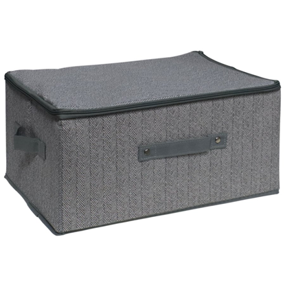 Attēls no Uzglabāšanas kaste 40x30x21cm auduma, pelēka