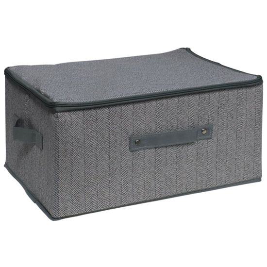 Picture of Uzglabāšanas kaste 40x30x21cm auduma, pelēka