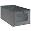 Изображение Uzglabāšanas kaste 47x30x25cm ar logu, pelēka