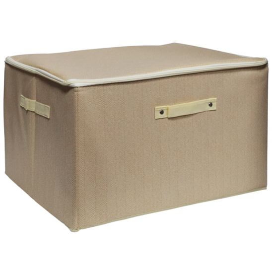 Picture of Uzglabāšanas kaste 50x37x31cm auduma, bēša
