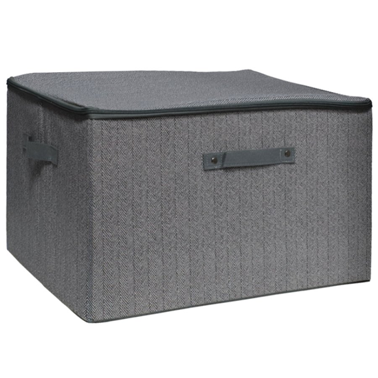Picture of Uzglabāšanas kaste 50x37x31cm auduma, pelēka