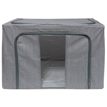 Attēls no Uzglabāšanas kaste 60x42x39cm ar logu, pelēka