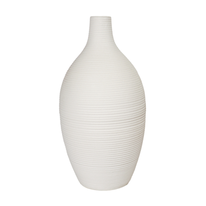 Picture of Vāze keramiska 14x14x28cm, balta