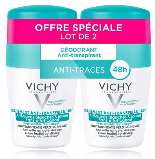 Picture of Vichy 48H Intensive Anti-Transpirant Deodorant Roll-on 2 x 50 ml
