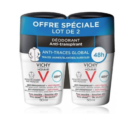 Attēls no Vichy Homme 48H Anti-Perspirant 2 x 50 ml