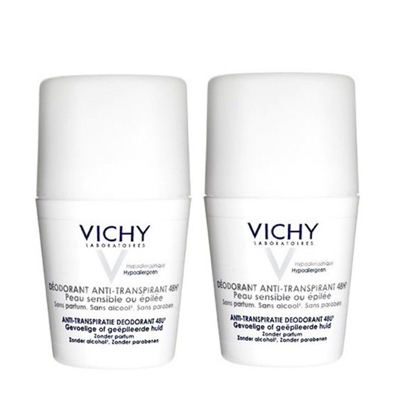 Attēls no Vichy Roll‑On Antiperspirant Sensitive Skin 48h Deodorant Set