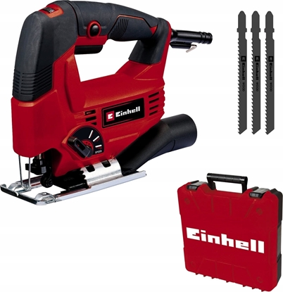 Attēls no Wyrzynarka Einhell Einhell jigsaw TC-JS 80/1 kit (red/black, 550 watts, incl. case & accessories)