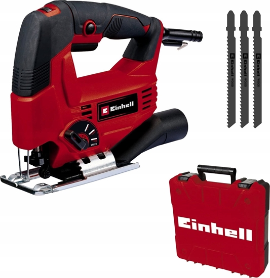 Picture of Wyrzynarka Einhell Einhell jigsaw TC-JS 80/1 kit (red/black, 550 watts, incl. case & accessories)