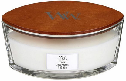 Изображение WoodWick Linen Ellipse Candle 453,6 g