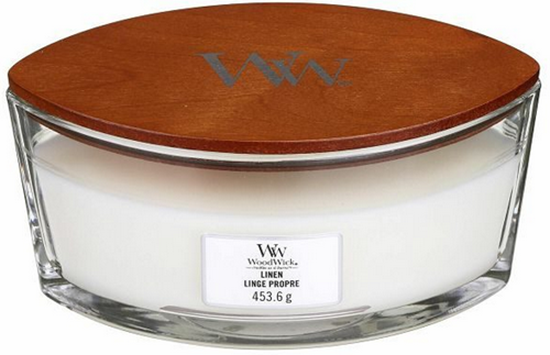 Picture of WoodWick Linen Ellipse Candle 453,6 g