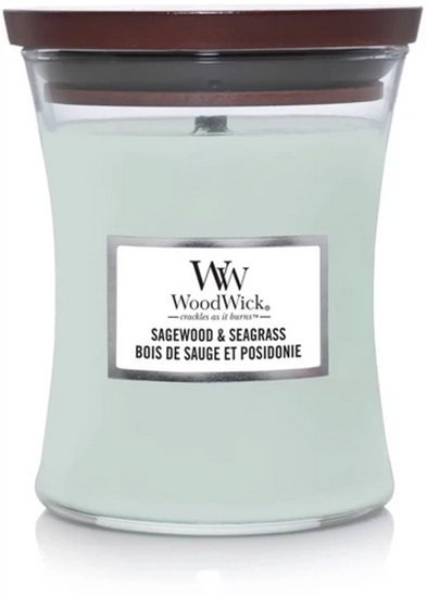 Picture of Woodwick Sagewood & Seagrass Candle 275 g