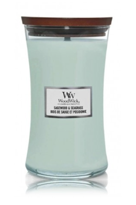 Picture of Woodwick Sagewood & Seagrass Scented Candle 610 g
