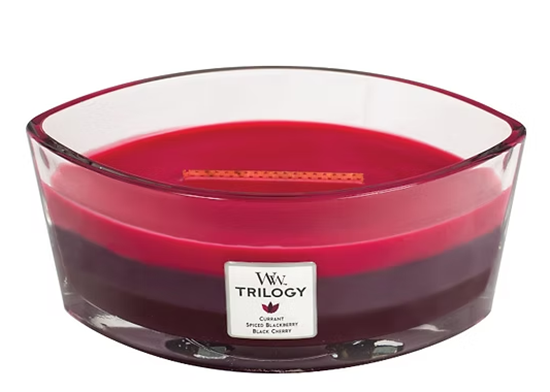 Picture of Woodwick Trilogy Sun Ripened Berries Candle 453.6g